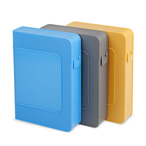 Inateck HPE-B Blau Plastik Schutzhülle für 8.9 cm 3,5 Zoll Festplatten Festplattengehäuse / HDD Festplatten-Gehäuse / Enclosure - 6