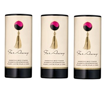 Talco lucidante per corpo Avon Far Away, 3 pezzi