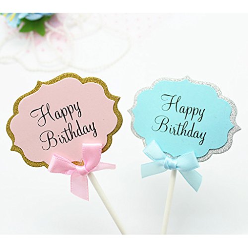 MagiDeal Papier Cupcake Picks Zahnstocher Partei Kuchen Cocktail Dekor, 10 Stück/Set - 9