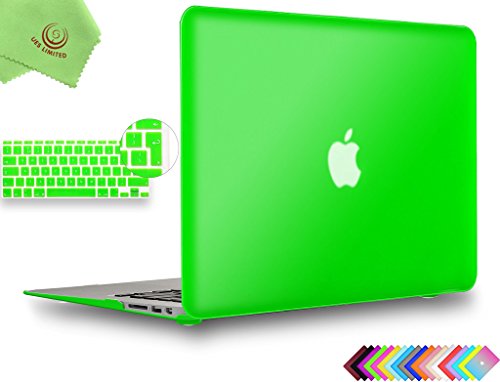 ues-limited 2 in1 glatten Soft-Touch-Matte Hard Shell Case mit EU/UK Version Silikon-Tastaturschutz für MacBook + Microfaser Wipe Tuch