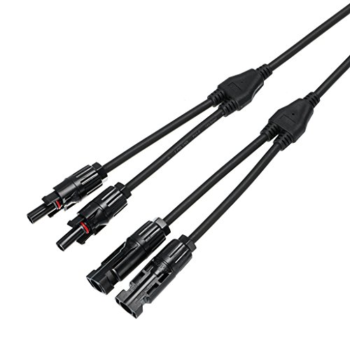 BTSKY 1 Paar Y Niederlassung MC4 Solar Verteiler Stecker Buchse Solarpanel Photovoltaik Multicontact 1 zu 2 - 8