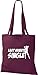Produktbild Stoffbeutel Last Minute Single Baumwolltasche, Beutel, Umhängetasche, Farbe weinrot