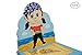 Fantasy Fields - Pirate Island themed Kids Wooden 2 Chairs Set Blue & Purple  (Table Sold Seperately)| Hand Crafted & Hand Painted Details | Child Friendly Water-based Paint