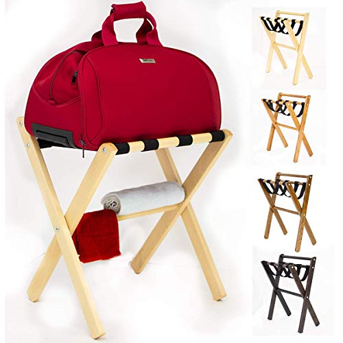 ZStyle Porta valigie portavaligia Legno Camera Letto arredo Design faggio B&B albergo Hotel