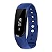 Price comparison product image Kivors Fitness Tracker Watch with Heart Rate Monitor Smart Wristband Bracelet Bluetooth Sport Watch Waterproof Activity Healthy Wristband with Pedometer/Step Tracker/Sleep Monitor Fit for iPhone IOS Android Smartphones (Blue)