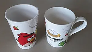 MASOOM NX Kids Combo of Mug & Tumbler [Capacity: 250 ml each] [Cartoon Bird Design]