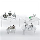 SAFE 5283-1 Schmuckständer Acryl SET 4 teiliges - Ideal Parfüm - Mineralien - Schmuck - Antiquitäten - Uhren etc variabel einsetzbar