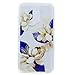 Produktbild LG K10 2017 Hülle, Anlike Silikon Hülle für LG K10 2017 Handy Hülle Bunte Muster Design Schutzhülle Etui Bumper für LG K10 2017 - Begonie Blume