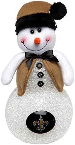 New Orleans Saints LightUp Tabletop Snowman
