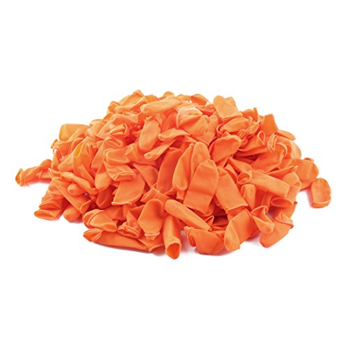 Preisvergleich Produktbild sourcingmap 100 Stücke Schutz Antislip Fingerspitzen Handschuhe Latex Gummi Fingerlinge