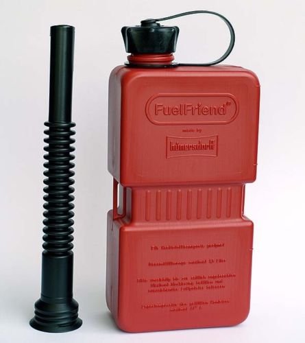 FuelFriend® PLUS 1,5 Liter Benzinkanister Reservekanister Motorrad mit Füllrohr