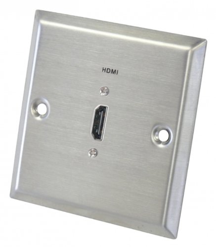 Preisvergleich Produktbild Dynavox HDMI Wandanschlussblende Edelstahl
