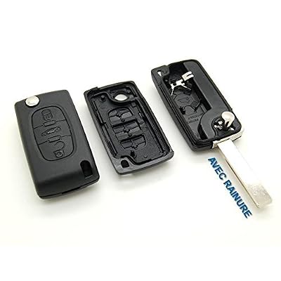 Coque clé plip télécommande 3 bouton Coffre Peugeot 107 207 307 308 407