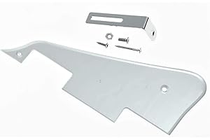 Dopro Silver Mirror LP Guitar Pickguard with Chrome Bracket for Epiphone Les Paul