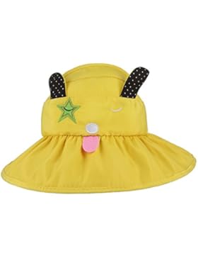 BELLA-Cappello da Sole Bambino Pescatore Forma Cagnolino Top Vuoto Sunhat Pieghevole