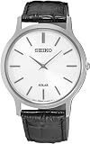 Seiko Herrenuhr Leder/Sonstige Analog Quarzwerk Lederband SUP873P1