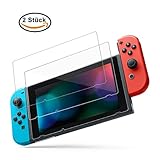 Schutzfolie fr Nintendo Switch, 2 Stck Glass Displayschutzfolie Glas Folie Panzerfolie Screen Protector - 