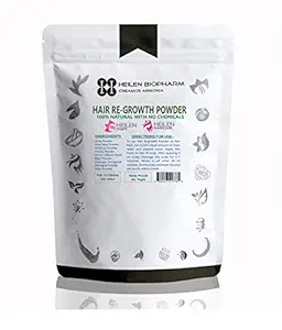 Heilen Biopharm DIY Hair Regrowth Hair Pack - Amla, Aloe Vera, HIbiscus, Henna, Bhringraj, Rose, Basil, Moringa & Onion (200 gram)