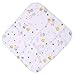 Hangqiao 3pcs New Baby Kid Bath Wash Cloths Infant Soft Gauze Muslin Square
