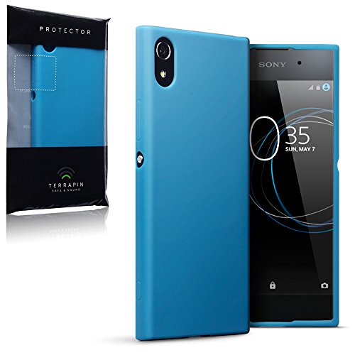 Sony Xperia XA1 Funda Protectiva de Silicona Gel TPU estrecha - Azul Claro s  lido acabado mate