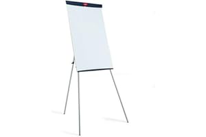 ‎NOBO Nobo Basic Flipchart aus Melamin mit Stativgestell (höhenregulierbar, für Flipchartblöcke geeignet), 975 x 690 mm