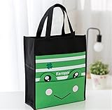 ZoraQ Bolso verde del bolso de la escuela de la lona de la prenda impermeable de la rana verde...