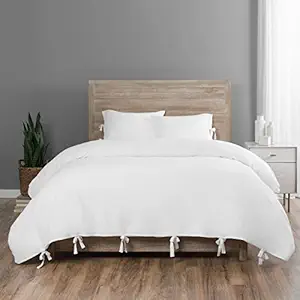 Vue Hinton (3 Piece) Duvet Set, Queen, White