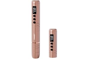 MKD Compatible Mast NANO2 wireless maquina de tatuaje Microblading Rotary Battery Machine Pen LCD Screen Lightweight with 2pcs batteries 1100mAh for eyebrows, eyeliner, lips, scalp and dot tattoos