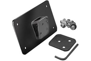 DRAG SPECIALTIES Schwarz Laydown Kennzeichenhalter Nummernschild für Harley-Davidson