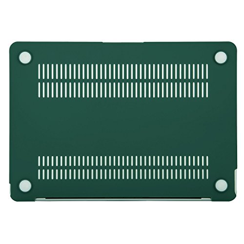MOSISO Ultra Slim Plastik Hartschale Schutzhülle Hülle Snap Case für Neu MacBook Pro 12 Zoll mit Retina Display A1534, Pfau Grün - 7