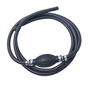 Big Shoppe Store 5/16'' 8mm 6 feet Fuel Line Gas Hose Marine Boat Outboard Motor Primer Bulb Black