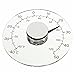 Produktbild Ruier-hui Outdoor-Thermometer, Fahrenheit/Celsius, transparent, batterielos, rund, selbstklebend, wasserdicht, für Fenster/Tür im Zuhause