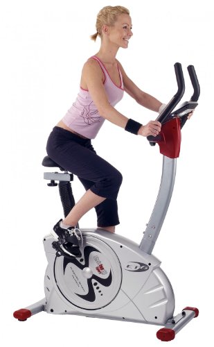 Preisvergleich Produktbild Christopeit Ergometer Heimtrainer ET 6 silber inkl. Unterlegmatte