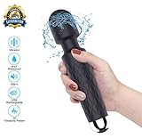 Wand Massager, Wireless Handheld Electric Massager Personal Full Body Waterproof Portable Magic Wand with 20 Modes 8 Speeds Cordless Wand Massager for Muscle Aches & Personal Sports Recovery