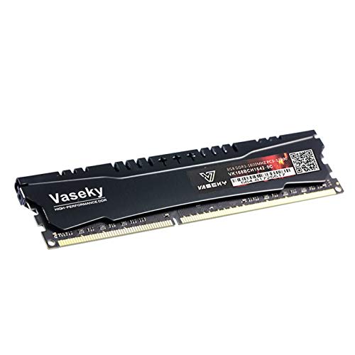 Preisvergleich Produktbild Peepheaven Ersatz-Desktop-Speicher DDR3 8G 1600MHZ Computerspeichermodul 240Pin - Schwarz
