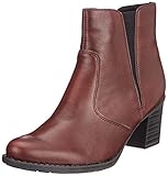 Pflegeleicht Rieker Damen Z7689 Kurzschaft Stiefel, Rot (Vino 35), 39 EU