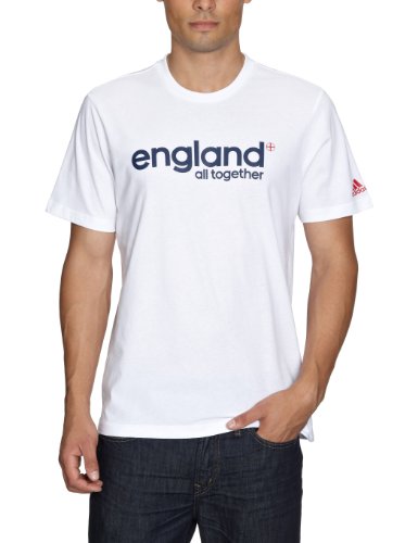 adidas Herren T-shirt England Graphic Tee, white/collegiate navy, M, X25742