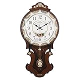 Stilvolle runde Wanduhr mit klarem Strasskristall