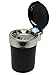 Produktbild Bada Bing 2er Set LED Aschenbecher Sturmaschenbecher Für Getränkehalterung Im Auto Schwarz Windaschenbecher Garten Gartentisch Camping 01