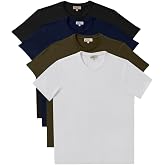 AC&amp;Co / Altınyıldız Classics Slim Fit 4'l&uuml; Tiş&ouml;rt Paket, Renk Beyaz-Siyah-Lacivert-Haki, Beden S S