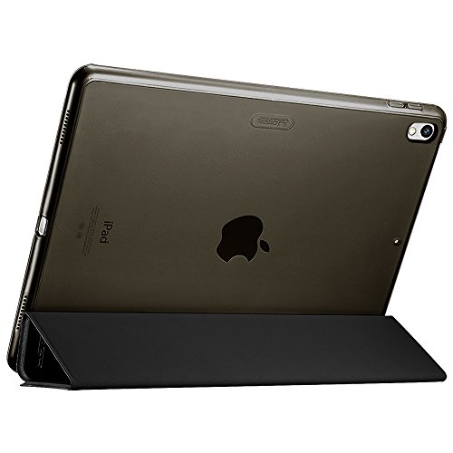 iPad Pro 12.9 (2017 veröffentlichen) Hülle, ESR® Yippee Series Auto Aufwachen/Schlaf Funktion Wickelfalz PU Ledertasche mit Durchschaubar Rückseite Schutzhülle für iPad Pro 12.9 2017 (Schwarz) - 4