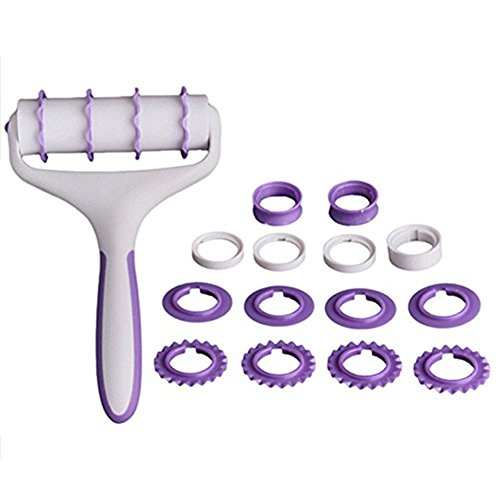 HENGSONG Fondant Kuchen Mold Embosser Dekorieren Werkzeug Set, Band Schneider, Streifen Präge Roller