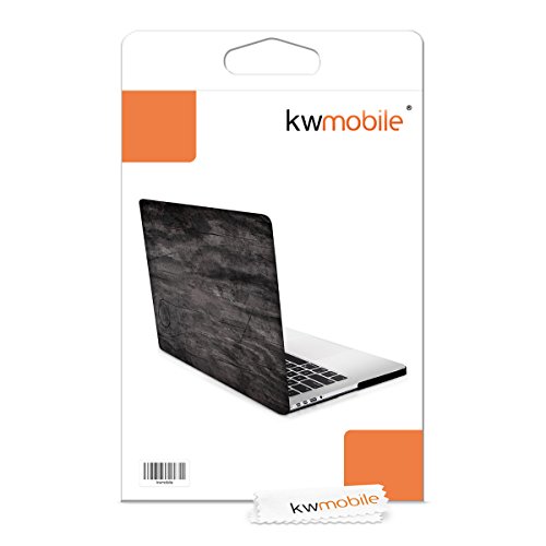 kwmobile Hardcase Laptop Hülle für Apple MacBook Pro Retina 13″ (ab Ende 2012) – Vintage Holz Design Dunkelbraun dünne gummierte Schutzhülle Cover Case Tasche - 7