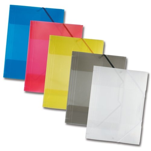 Sammelmappen Zeichenmappen Künstlermappen DIN A4 aus Kunststoff, 5 Stück
