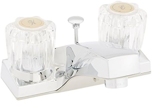Chrome Two Handle Lavatory Faucet With Pop-Up By Homewerks Worldwide