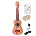 Produktbild Mecotech Ukulele Anfänger Set , 21 Zoll Ukulele Kindergitarre Musikalische Instrumente Spielzeug für Kinder Anfänger mit Plektrum, Tuner, Gurt