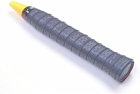 Annoda Anti Slip Badminton Tennis Racket Racquet PU Grip (Black, 2 Pack)