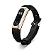 Produktbild Ersatzband für Xiaomi Miband 2,Kingwo Ersatz Wristband Band Strap + Metall Gehäuse Abdeckung für Xiaomi Mi Band 2 Armband (Rose Gold)