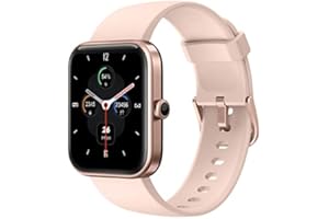 ASIAMENG Montre Connectée Femme Smartwatch Alexa Intégré Oxymetre Montre Sport Podometre Cardiofrequencemetre Montre Intelligente Etanche IP68 Montre Running Chronometre Meteo pour Android iOS