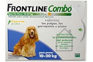 MERIAL Frontline Combo Spot On pour Chiens de 10-20kg 6 pipettes